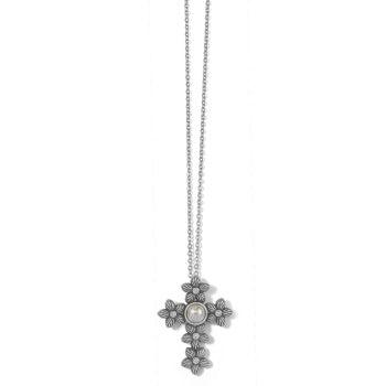 Bloom Cross Pearl Necklace-Bloom, Brighton, Cross, Jewelry, necklace, necklaces, Pearl-[option4]-[option5]-[option6]-Bella Bliss Boutique in Texas