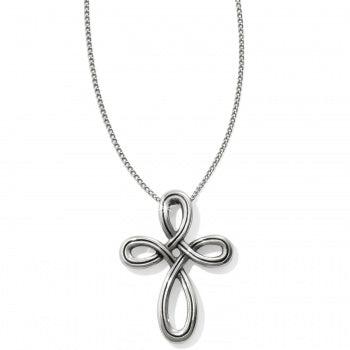 Interlok Petite Cross Necklace-Brighton, Cross, Interlok, Interlok Petite, Jewelry, necklace, necklaces-[option4]-[option5]-[option6]-Bella Bliss Boutique in Texas