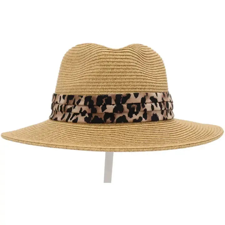 Leopard Band Fedora - Main Image