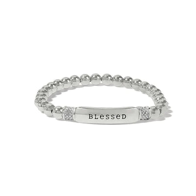 Meridian Petite Stretch Bracelet-Blessed, Bracelet, Bracelets, Brighton, Crystal, Friends, Jewelry, Loved, Meridian, Meridian Petite, Petite, Stretch Bracelet-Grandma-[option4]-[option5]-[option6]-Bella Bliss Boutique in Texas
