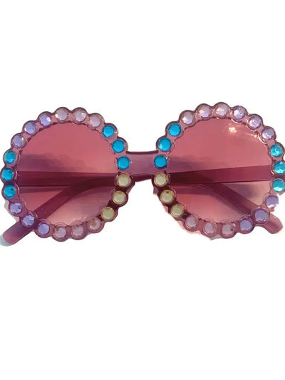 Pink Rhinestone Sunglasses-Children & Tweens, children's, Children's Accessories, Pink, Rhinestone, Sunglasses-[option4]-[option5]-[option6]-Bella Bliss Boutique in Texas