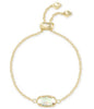 Kendra Scott Elaina Chain Bracelet in Gold Dichroic Glass