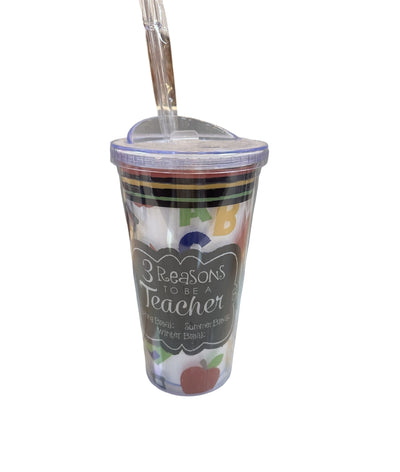 3 Reasons Teachers Travel Cup-Best Teacher Ever, Miscellaneous, Teacher, Teacher Gifts, Travel Tumbler, Tumbler-[option4]-[option5]-[option6]-Bella Bliss Boutique in Texas