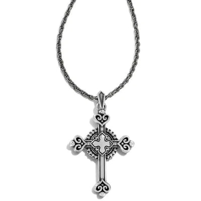 Alcazar Heart Small Cross Necklace-Alcazar, Alcazar Heart, Brighton, Cross, Crystal, Jewelry, necklace, necklaces-[option4]-[option5]-[option6]-Bella Bliss Boutique in Texas