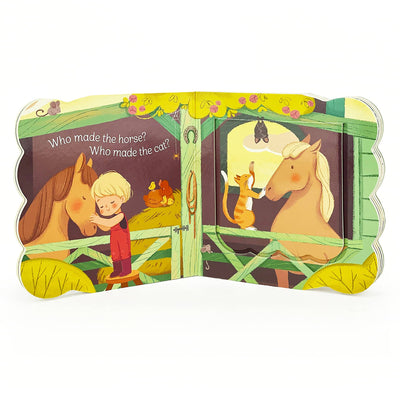 All God's Creatures Lift-a-Flap Book-Activity Book,Children & Tween,Children & Tweens,children's,children's Accessories,Gifts for Baby,Interactive Book,Lift-a-Flap Book,Toys-[option4]-[option5]-[option6]-Bella Bliss Boutique in Texas