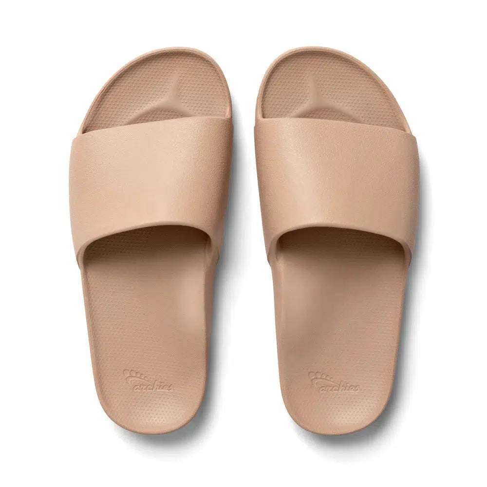 Arch Support Slides-arch support, beach shoes, Black, Men's, Orthotic, Shoes, Slides, Tan, Women, women's-Tan-M5/W6-[option4]-[option5]-[option6]-Bella Bliss Boutique in Texas