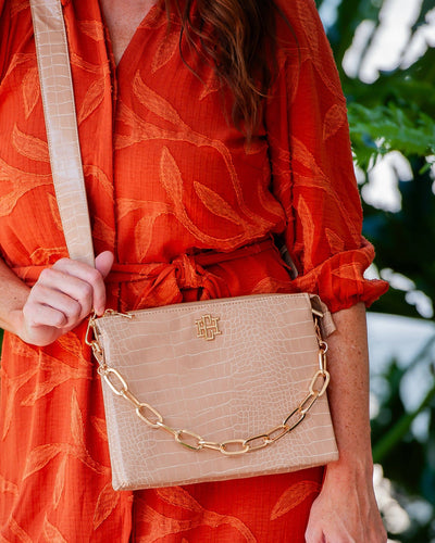 Ariana Latte Crossbody-Animal Print,Caroline Hill,Chain Detail,Crossbody,Detachable Straps,gold,Handbags,Nude,Purse,purses & bags,Purses & Wallets,Women,women's-[option4]-[option5]-[option6]-Bella Bliss Boutique in Texas