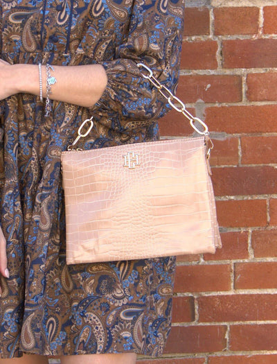 Ariana Latte Crossbody-Animal Print,Caroline Hill,Chain Detail,Crossbody,Detachable Straps,gold,Handbags,Nude,Purse,purses & bags,Purses & Wallets,Women,women's-[option4]-[option5]-[option6]-Bella Bliss Boutique in Texas