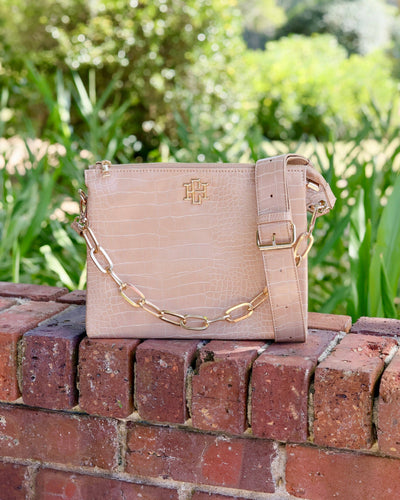 Ariana Latte Crossbody-Animal Print,Caroline Hill,Chain Detail,Crossbody,Detachable Straps,gold,Handbags,Nude,Purse,purses & bags,Purses & Wallets,Women,women's-[option4]-[option5]-[option6]-Bella Bliss Boutique in Texas