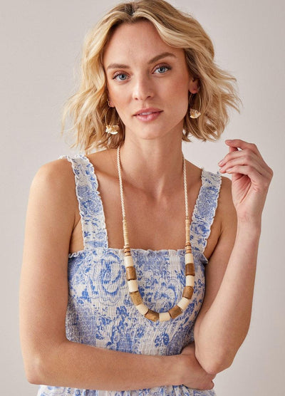 Au Natural Necklace-Jewelry,necklace,necklaces,Resin,Sale,Wooden Bead-[option4]-[option5]-[option6]-Bella Bliss Boutique in Texas