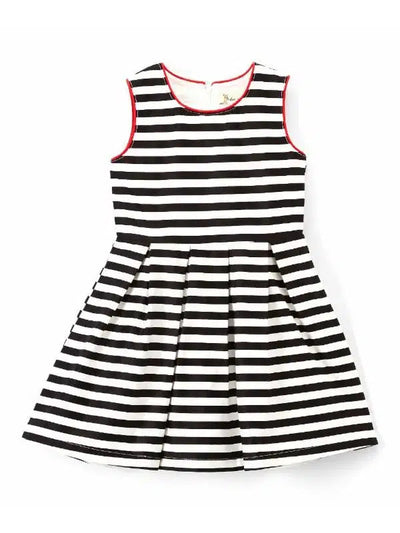 Bambini Striped Dress-Children & Tweens, children's, Doe a Dear, dresses, girls, Infant to 6, infant-6, stripe, toddler-[option4]-[option5]-[option6]-Bella Bliss Boutique in Texas
