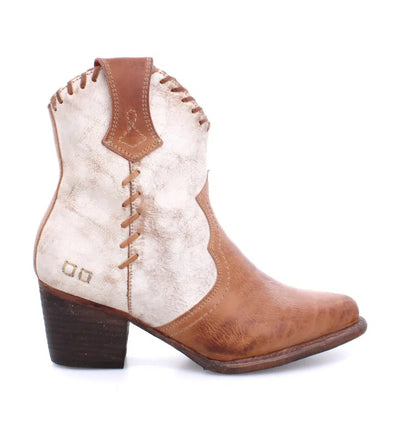 BedStu Baila II Boot-Baila II,Boot,Booties,boots,Cowgirl Boot,Leather,Nectar,Sale,Shoes,Tan Rustic,Western Topstitching,Whipstitch Accents,Women,women's-[option4]-[option5]-[option6]-Bella Bliss Boutique in Texas
