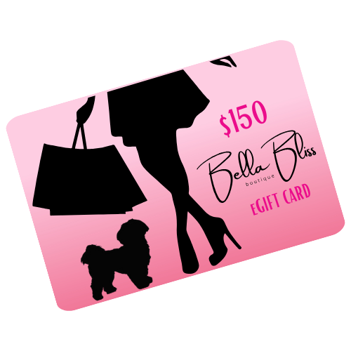 Bella Bliss Gift Card-gift card-$150.00-[option4]-[option5]-[option6]-Bella Bliss Boutique in Texas