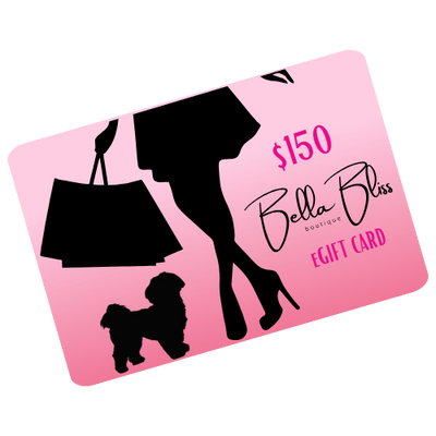 Bella Bliss Gift Card-gift card-$150.00-[option4]-[option5]-[option6]-Bella Bliss Boutique in Texas