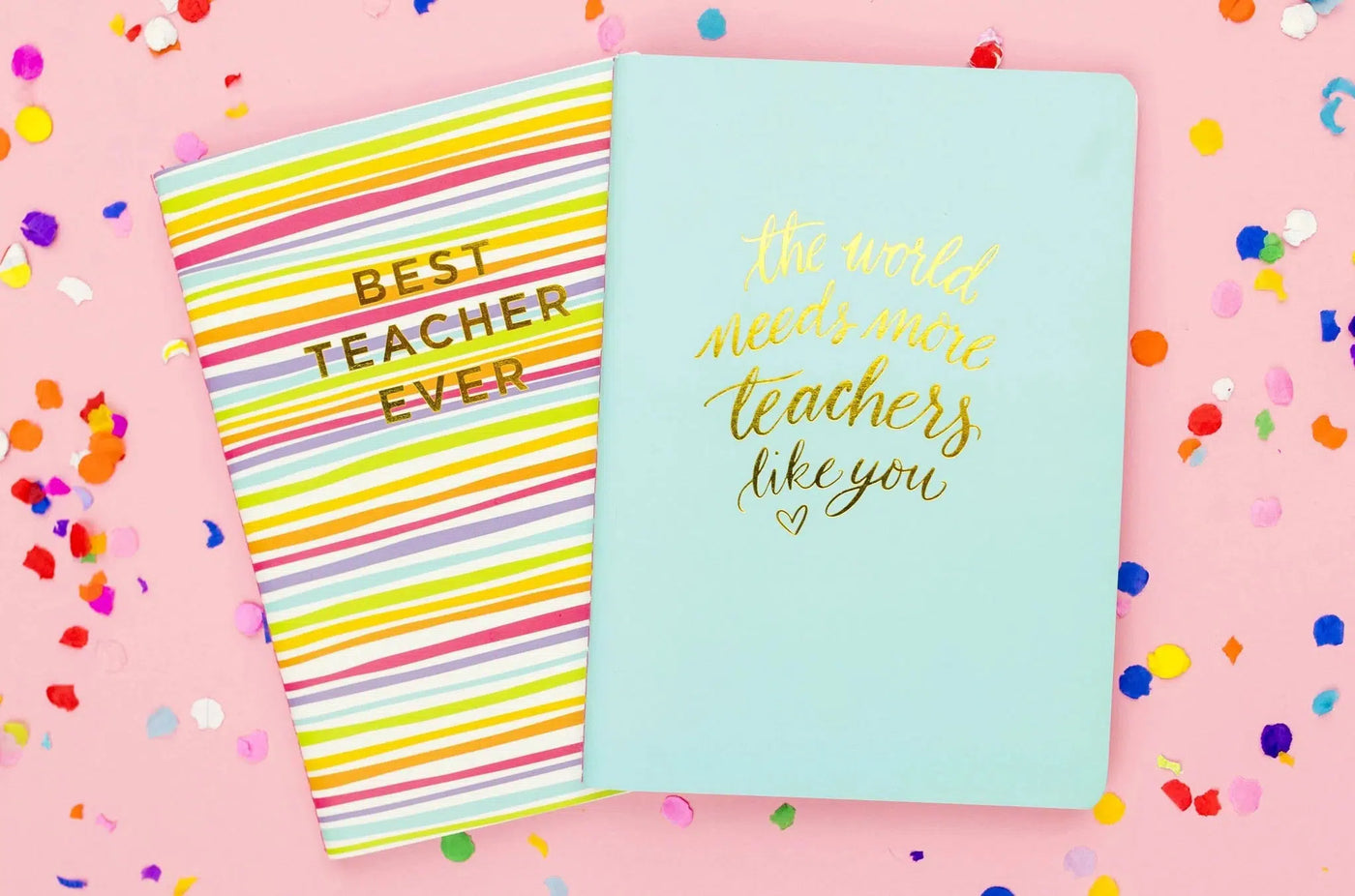 Best Teacher Ever Notebook Set-Back to School, Best Teacher Ever, Lined Notebook, Miscellaneous, Notebook, The World Needs More Teachers Like You-[option4]-[option5]-[option6]-Bella Bliss Boutique in Texas