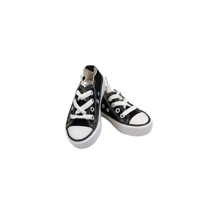 Black Canvas Sneaker-Black Canvas,Children & Tweens,children's,Infant to 6,Shoes,Sneakers-[option4]-[option5]-[option6]-Bella Bliss Boutique in Texas