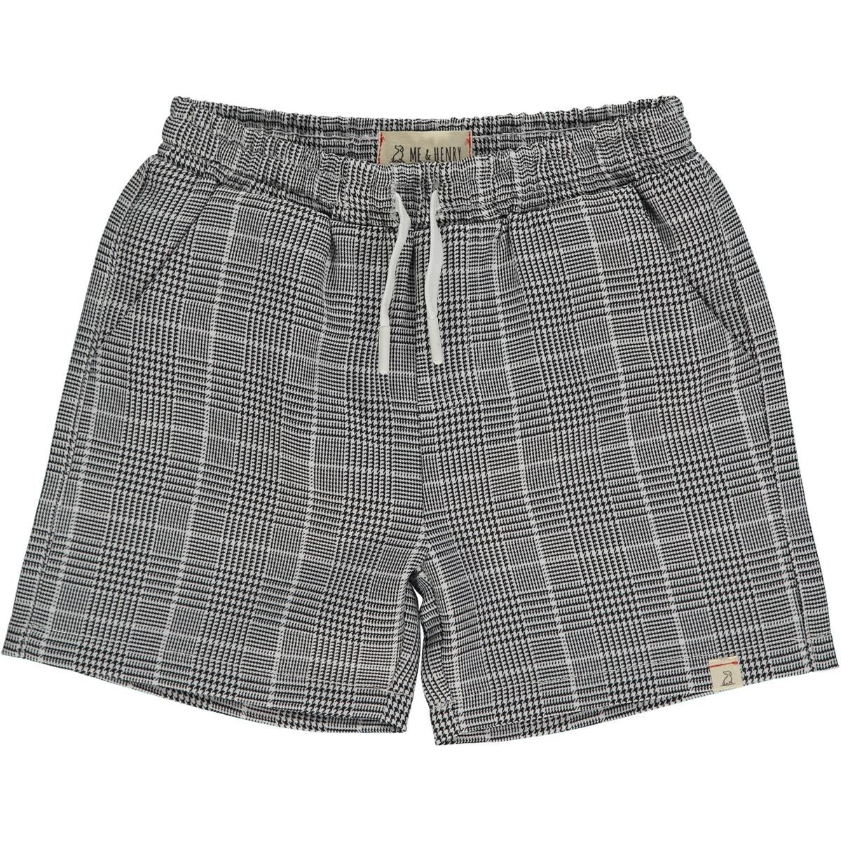 Black Herringbone Swim Trunks-Black,Black & White,Bottoms,Children & Tweens,children's,clothing,Herringbone,Infant to 6,Sale,Swim Trunks,Swimsuit,Swimwear-0/3M-[option4]-[option5]-[option6]-Bella Bliss Boutique in Texas