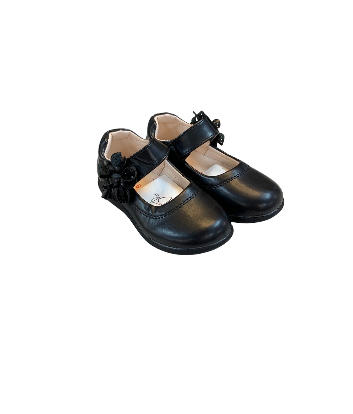 Black Mary Jane Shoes-Black,Children & Tweens,children's,Flower Detail,Infant to 6,Mary Janes,Shoes,Tweens 7-14-[option4]-[option5]-[option6]-Bella Bliss Boutique in Texas
