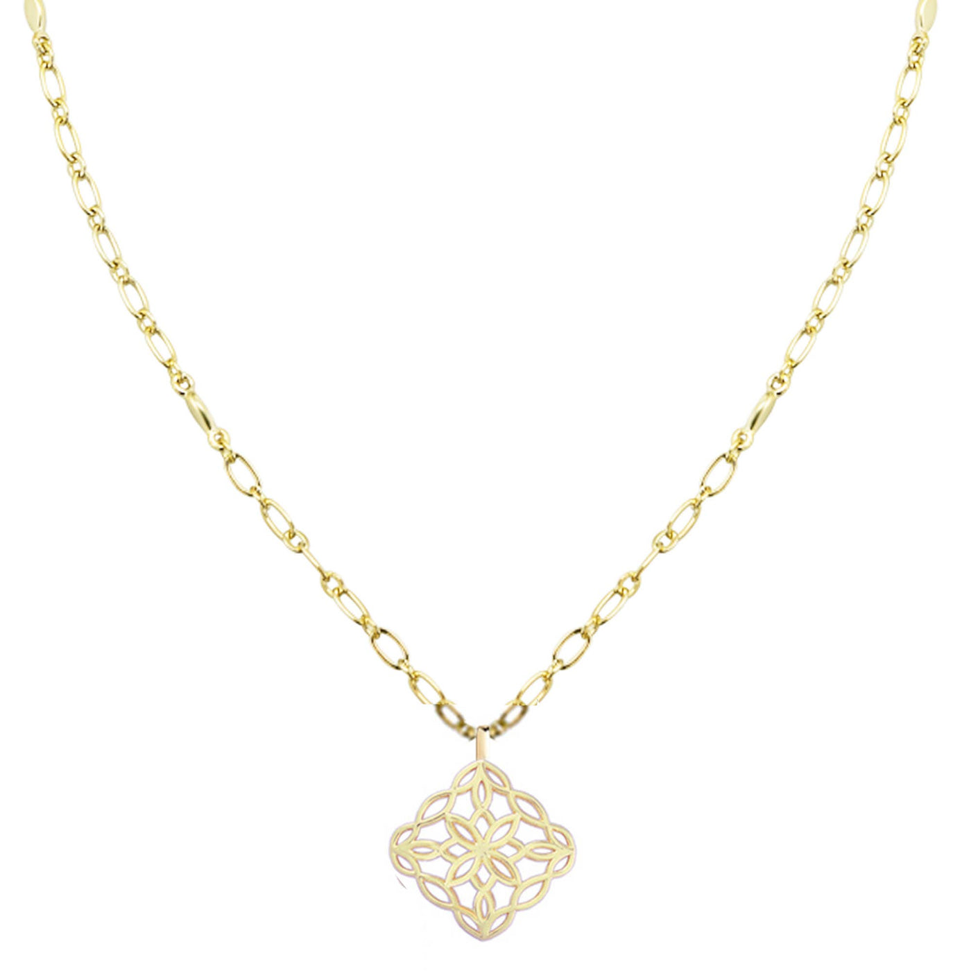 Bloom Drop Necklace-14k Gold,gold,Jewelry,Natalie Wood Designs,necklace,necklaces,Pendant Necklace,Short Necklace,Women,women's-Gold-[option4]-[option5]-[option6]-Bella Bliss Boutique in Texas