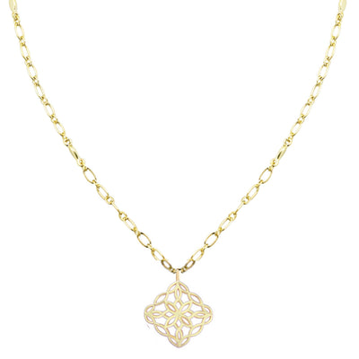 Bloom Drop Necklace-14k Gold,gold,Jewelry,Natalie Wood Designs,necklace,necklaces,Pendant Necklace,Short Necklace,Women,women's-Gold-[option4]-[option5]-[option6]-Bella Bliss Boutique in Texas