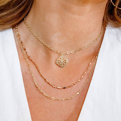 Bloom Drop Necklace-14k Gold,gold,Jewelry,Natalie Wood Designs,necklace,necklaces,Pendant Necklace,Short Necklace,Women,women's-[option4]-[option5]-[option6]-Bella Bliss Boutique in Texas