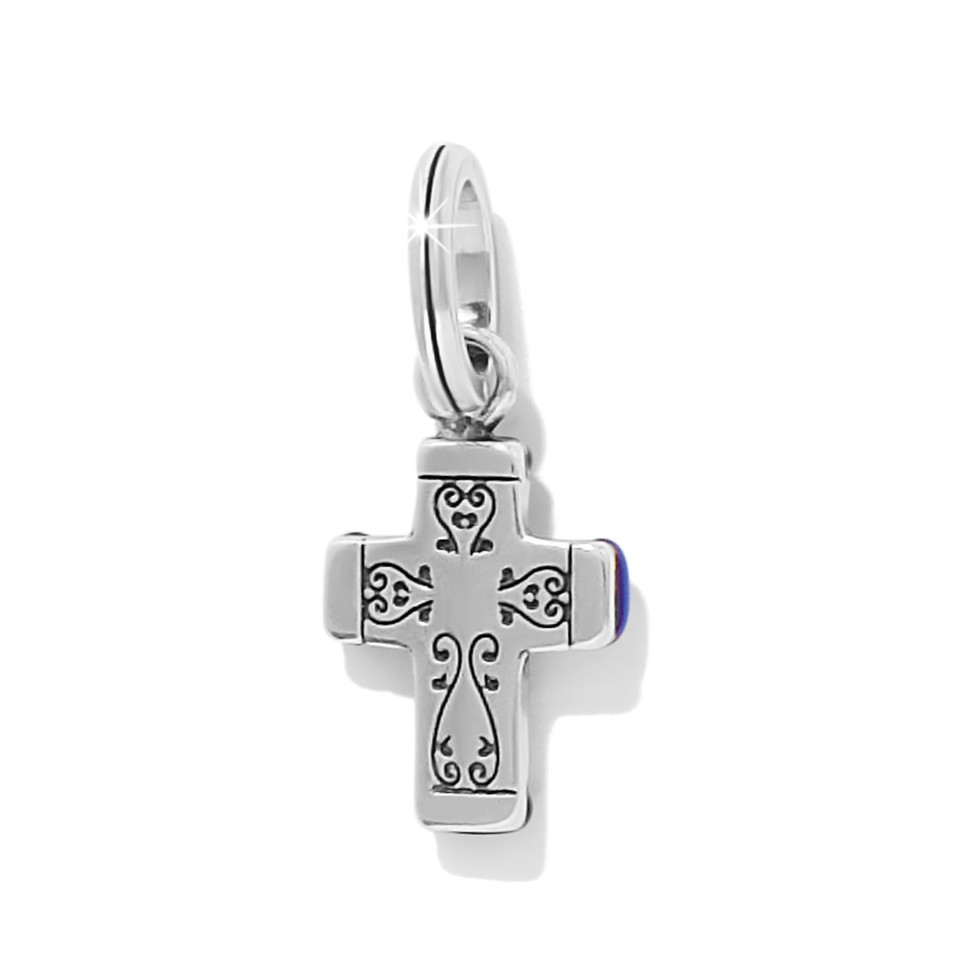 Blue Venezia Cross Charm-Blue,Blue Enamel,Blue Venezia,Blue Venezia Cross,Brighton,Charm,Charms,Cross,Enamel,Jewelry,Venezia-[option4]-[option5]-[option6]-Bella Bliss Boutique in Texas