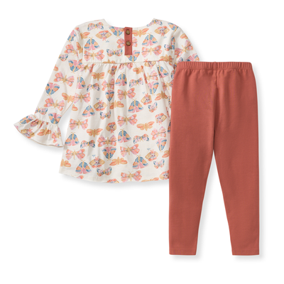 Boho Butterflies Toddler Tunic Set-Burt's Bees Baby,Butterfly Floral,Children & Tweens,children's,Childrens/Tween,dress,little girls dresses,Long Sleeve-[option4]-[option5]-[option6]-Bella Bliss Boutique in Texas