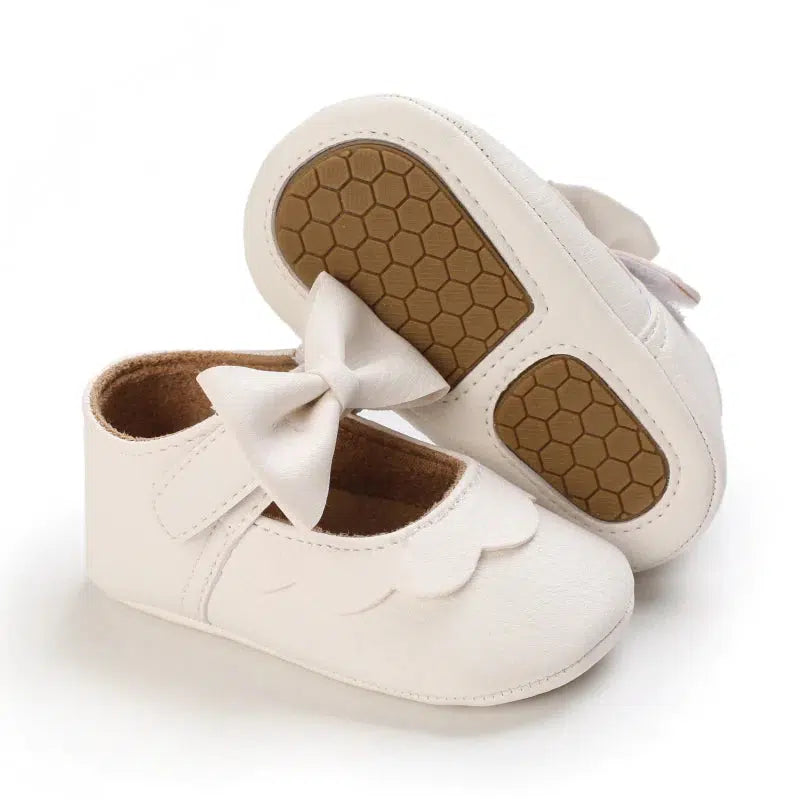 Bowknot Prewalker Shoes - Size 5 only-Black, Bowknot, Children & Tweens, children's, Infant to 6, PreWalker, Shoes, White-White-[option4]-[option5]-[option6]-Bella Bliss Boutique in Texas