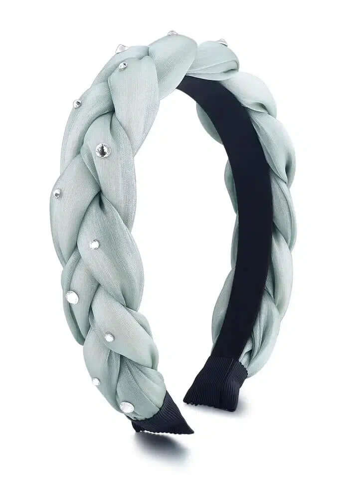 Braided Headband-Blue,Braided,Braided Headband,Children & Tweens,children's,children's Accessories,Crystal,Crystal Detail,Crystals,Hair Bows,Headband,Infant to 6,Pink,purple,Tweens 7-14-[option4]-[option5]-[option6]-Bella Bliss Boutique in Texas