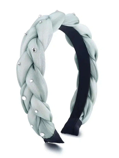Braided Headband-Blue,Braided,Braided Headband,Children & Tweens,children's,children's Accessories,Crystal,Crystal Detail,Crystals,Hair Bows,Headband,Infant to 6,Pink,purple,Tweens 7-14-[option4]-[option5]-[option6]-Bella Bliss Boutique in Texas