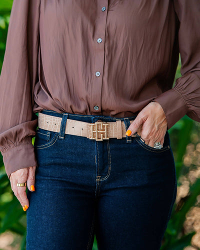 Bridgette Belt Latte-Belt,Caroline Hill,gold,Nude,One Size,Women,women's-[option4]-[option5]-[option6]-Bella Bliss Boutique in Texas