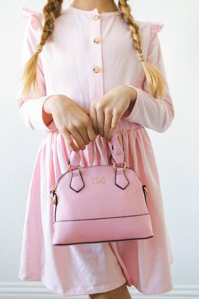 Bubblegum Pink Girl's Crossbody Purse-Children & Tweens,children's,children's Accessories,Children/Tween,Childrens/Tween,Crossbody,Gifts,Handbags,mila and rose,Mini Crossbody,Pink,purses & bags-[option4]-[option5]-[option6]-Bella Bliss Boutique in Texas