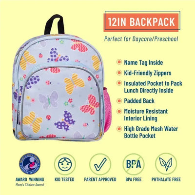 Butterfly Garden 12" Backpack-12" Backpack,Back to School,Backpack,Backpacks,Butterfly,Butterfly Garden,Children & Tweens,children's,children's Accessories,Infant to 6,purses & bags,Sale,Tween Accessories,Tweens 7-14-[option4]-[option5]-[option6]-Bella Bliss Boutique in Texas