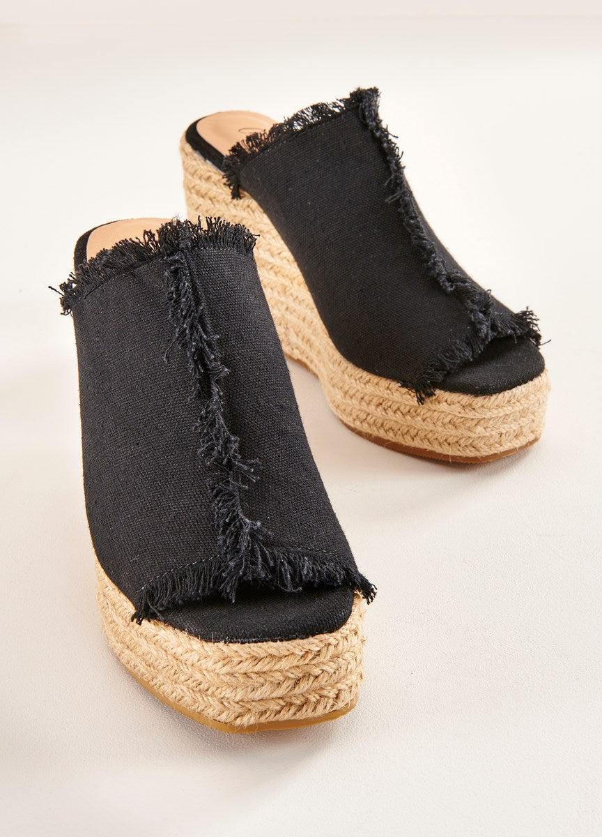 Canvas Wedge Espadrilles-Black, Canvas, Espadrilles, Shoes, Wedge, White, Women, women's-Black-6-[option4]-[option5]-[option6]-Bella Bliss Boutique in Texas