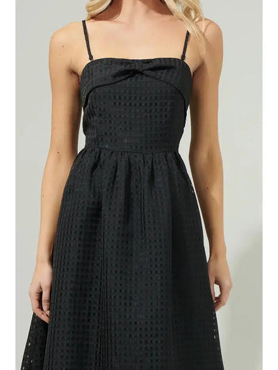 Cary Midi Dress-Black, Chest Bow, clothing, Detachable Straps, dress, dresses, Midi Dress, Sale, Strapless, Women, women's-[option4]-[option5]-[option6]-Bella Bliss Boutique in Texas