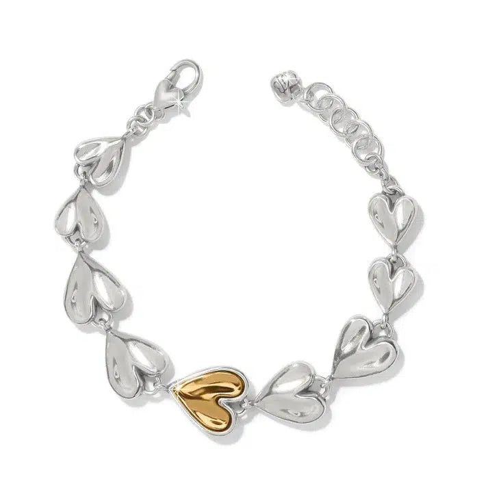 Cascade Heart Bracelet-Bracelet, Bracelets, Brighton, Cascade Heart, heart, Hearts, Jewelry, Two Tone-[option4]-[option5]-[option6]-Bella Bliss Boutique in Texas