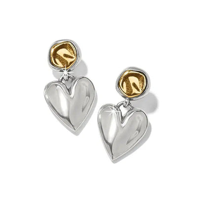 Cascade Heart Post Drop Earrings-Brighton, Cascade Heart, Dangle Earrings, Earring, Earrings, Jewelry, Post Drop Earrings, Post Earrings, Two Tone-[option4]-[option5]-[option6]-Bella Bliss Boutique in Texas