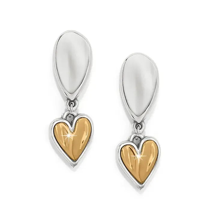 Cascade Heart Unity Post Drop Earrings-Brighton,Cascade Heart,Cascade Heart Unity,Earring,Earrings,Jewelry,Post Drop Earrings,Post Earrings,Two Tone-[option4]-[option5]-[option6]-Bella Bliss Boutique in Texas