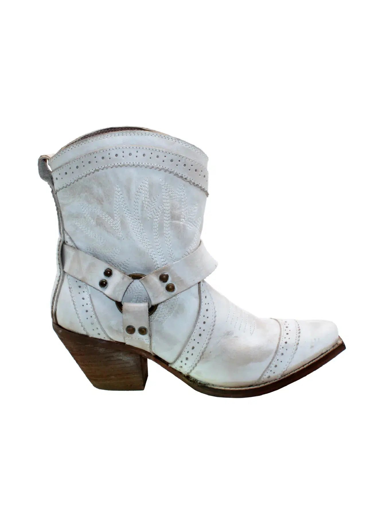 Cascade Western Bootie-Booties,Leather,Off White,Shoes,Western,Women,women's-[option4]-[option5]-[option6]-Bella Bliss Boutique in Texas