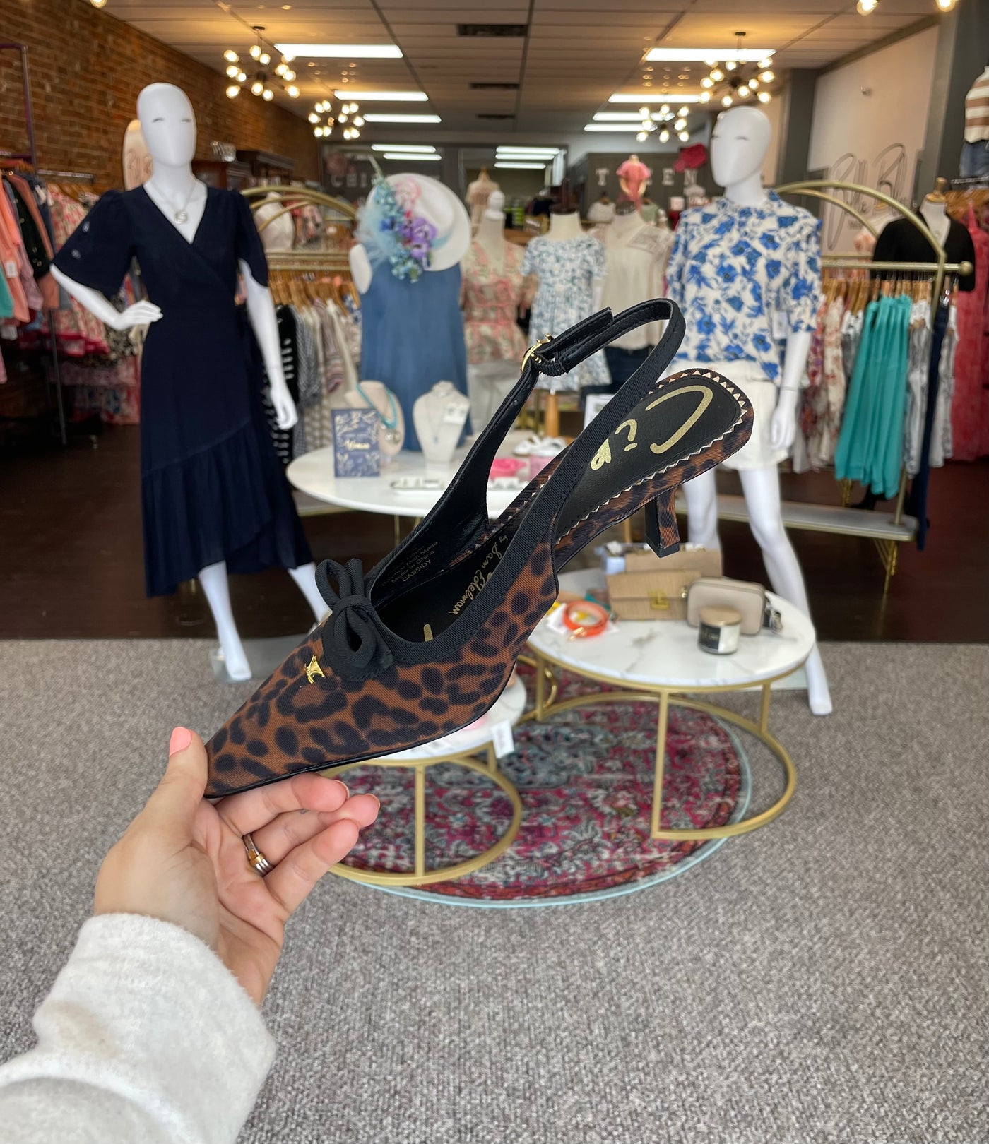 Cassidy Slingback Kitten Heels-Animal Print,Cassidy,Kitten Heel,Leopard Print,Shoes,Slingback,Slingback Strap,women's-[option4]-[option5]-[option6]-Bella Bliss Boutique in Texas