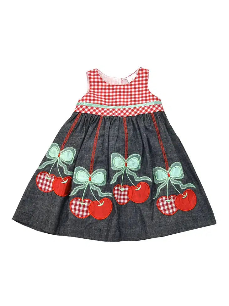 Cherrie Little Lady Gingham Dress-Children & Tweens, children's, clothing, dress, dresses, Gingham, Infant to 6, Sale-2T-[option4]-[option5]-[option6]-Bella Bliss Boutique in Texas