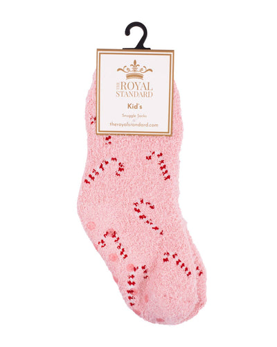 Children's Candy Cane Cutie Snuggle Socks-Children & Tweens,children's,Childrens/Tween,holiday,Pink,Socks-L/XL (2-5)-[option4]-[option5]-[option6]-Bella Bliss Boutique in Texas