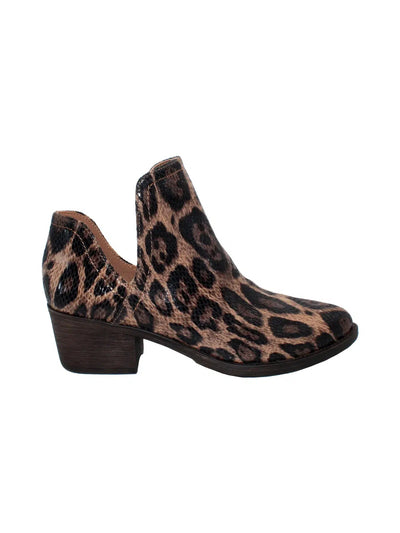 Chronicle Leopard Bootie-Animal Print,Ankle Bootie,Booties,Faux Leather,leopard,Sale,Shoes,Women,women's-[option4]-[option5]-[option6]-Bella Bliss Boutique in Texas