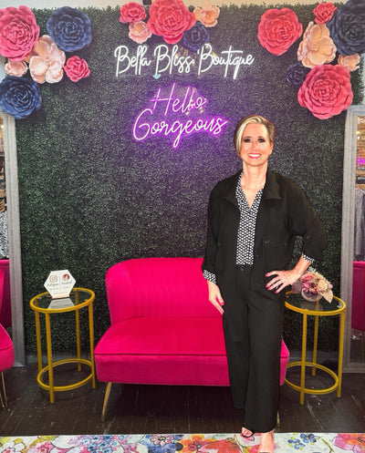 Cinch Waist Utility Jacket-Black,Cinch Waist,clothing,Coats & Jackets,Cropped,jacket,Sale,Top,Tops,Utility Jacket,Women,women's-[option4]-[option5]-[option6]-Bella Bliss Boutique in Texas