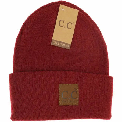 Classic Unisex Beanie-Accessories, Beanie, Black, Brown, Burgundy, Charcoal, Fuchsia, Men's, navy, Neon Orange, Unisex, Women, women's-Burgundy-[option4]-[option5]-[option6]-Bella Bliss Boutique in Texas