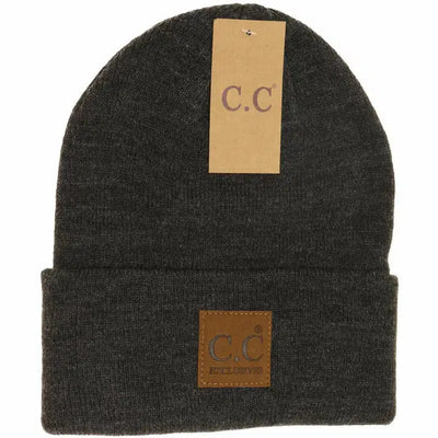 Classic Unisex Beanie-Accessories, Beanie, Black, Brown, Burgundy, Charcoal, Fuchsia, Men's, navy, Neon Orange, Unisex, Women, women's-Charcoal-[option4]-[option5]-[option6]-Bella Bliss Boutique in Texas