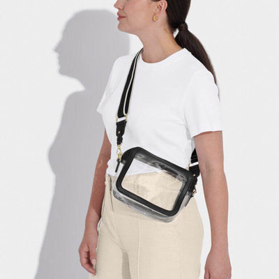 Clear Camera Bag-Accessories,Black,Camera Bag,Clear Camera Bag,Clear Cross Body,Clear Crossbody,Cross Body,Crossbody,Handbags,Purse,purses & bags,Purses & Wallets,PVC,Stadium Bag,Tan,women's-[option4]-[option5]-[option6]-Bella Bliss Boutique in Texas
