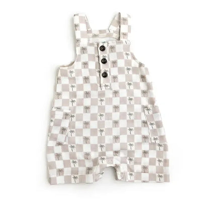 Coastal Coveralls-Children & Tweens,children's,clothing,Coveralls,Infant to 6,jumpsuit,Jumpsuits & Rompers,organic,Palm Trees,romper,Rompers,Short Romper-3/6M-[option4]-[option5]-[option6]-Bella Bliss Boutique in Texas