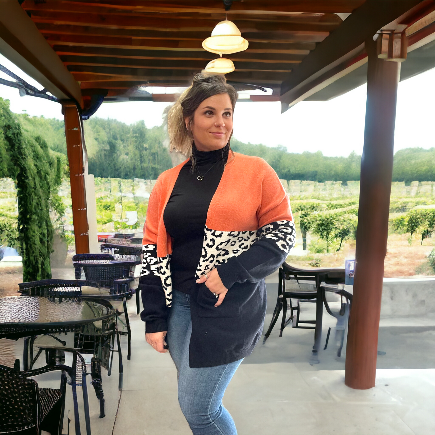 Color Block Cardigan Sweater-clothing, Curvy, Sale, Sweater, Sweaters, Top, Tops-[option4]-[option5]-[option6]-Bella Bliss Boutique in Texas