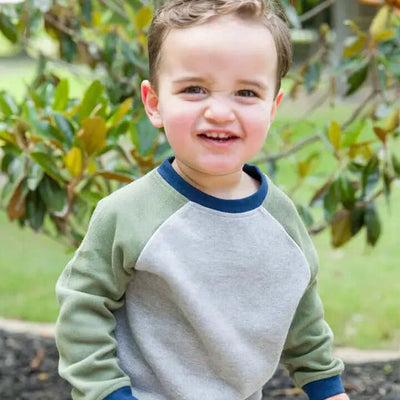 Color Block Raglan Sweatshirt-Children & Tweens,clothing,Color Block,Colorblock,Heather Grey,raglan,Sweatshirt,Top,Tops-[option4]-[option5]-[option6]-Bella Bliss Boutique in Texas